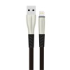 KYL06 S89 Metal Uçlu Lightning Kablo iphone Uyumlu 1M 2.4A - Siyah