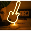 Neon Gitar Masa Lambası Pil+usb