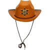 Kovboy Şerif Şapkası Kahve 12 Adet - Kostüm, Parti Ve Gösteri Şapkası