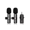 Yüksek Kalite Profesyonel 3 In 1 Kablosuz Taşınabilir Yaka Mikrofonu Youtube Facebook Tiktok