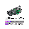 C50 2x Motosiklet Intercom Kask Kulaklık 1000 Mah Rgb Işıklı Çift Eşleşme