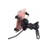 Usb Şarjlı Ayna Bağlantılı Motosiklet Telefon Tutucu Motor Tutacağı