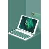 KYL06 iPad Pro 11 (2022) Kılıf KC01 Smart Klavyeli Tablet Kılıfı - Koyu Yeşil