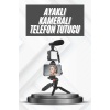 Telefon Tutucu Mikrofonlu Işıklı Youtuber Video Kayıt