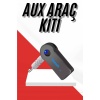 Tüm Cihazlara Uyumlu Bluetooth Aux Araç Kiti Siyah