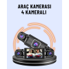 170° Geniş Açı 4 Kameralı Araç Kamerası Hareket Algılamalı