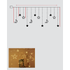 Yanıp Sönen ve Sabit Modlu Yıldız Ay Perde Led Işık