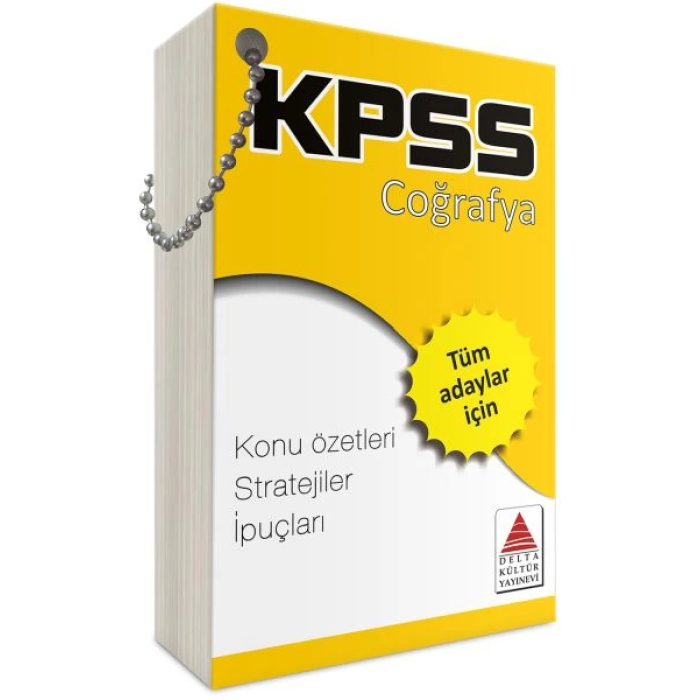 Delta Kültür KPSS Coğrafya Strateji Kartları