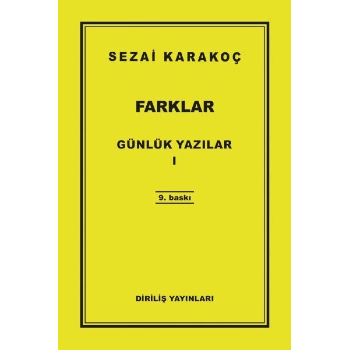 Günlük Yazılar 1 - Farklar
