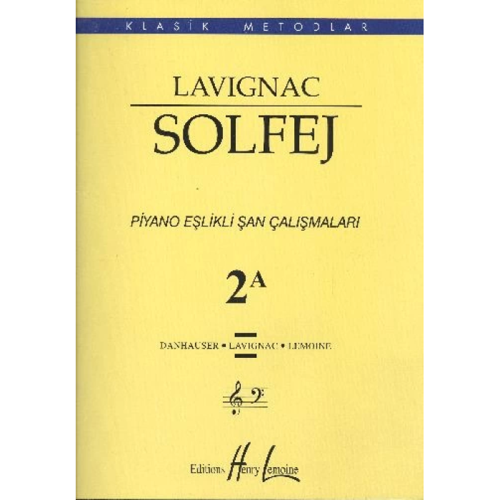 Lavignac Solfej Piyano Eşlikli Şan Çalışmaları 2A