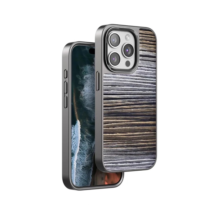 KYL06 iPhone 14 Pro Wave Kapak - Sarı