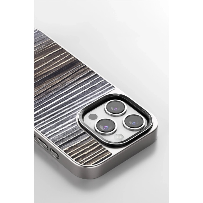 KYL06 iPhone 14 Pro Max Wave Kapak - Derin Mor