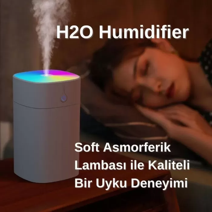 H2O Humidifier 400 Ml Ulrasonik Hava Nemlendirici