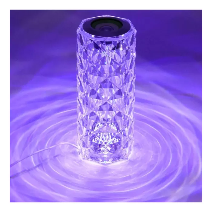 Kristal Masa Lamba LED Bluetooth Hoparlör Uzaktan Kumandalı