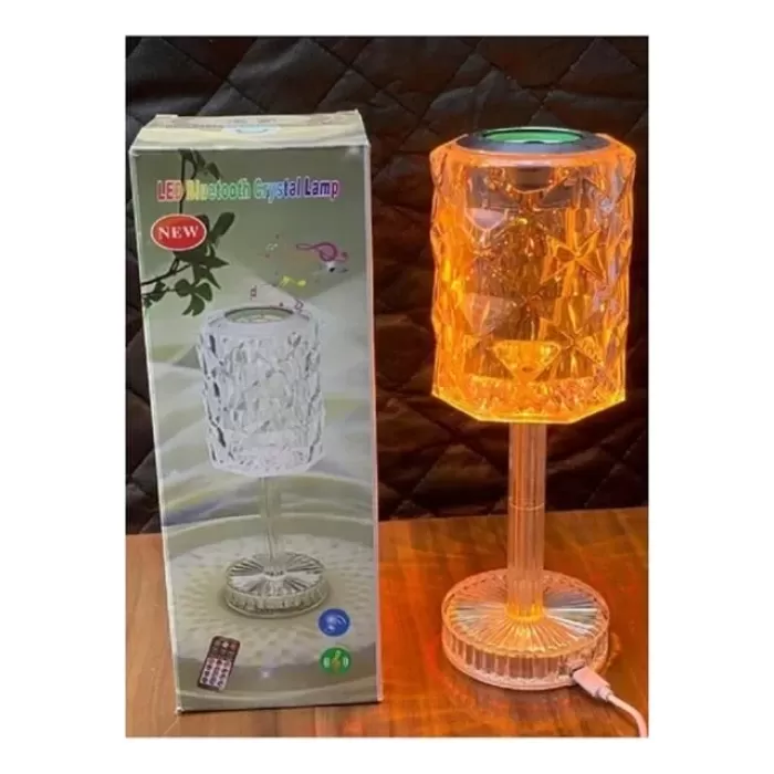 Kristal Masa Lamba RGB Bluetooth Hoparlörlü Gece Lambası HX-222