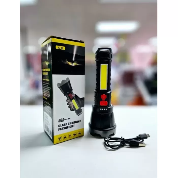 USB Glare Charging Flashlight El Feneri ZJ-05
