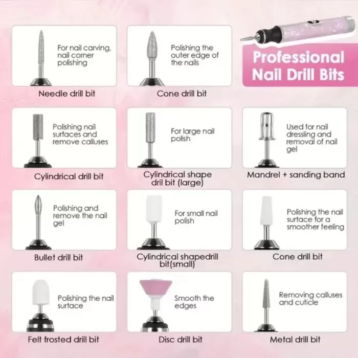 Egonex 13 In 1 Şarjlı Tırnak Törpüsü ve Frezesi Seti, Manikür ve Pedikür Cihazı