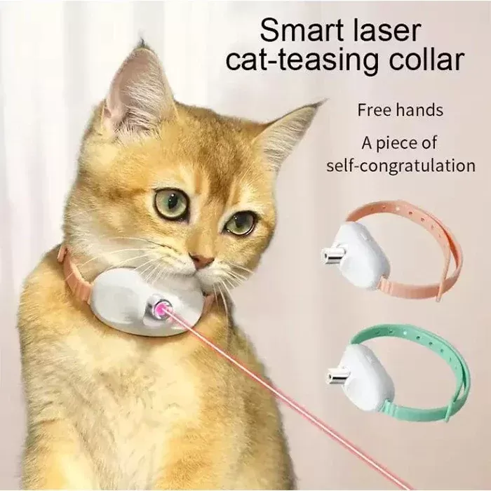 Kedi Otomatik Lazer Oyun Tasması