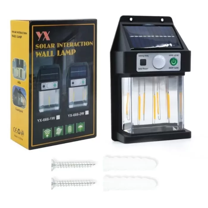 Güneş Enerjili Hareket Sensörlü Duvar Lambası Egonex