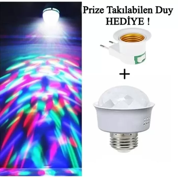 Egonex Mini Disco Ampulü, Led AC85-260V