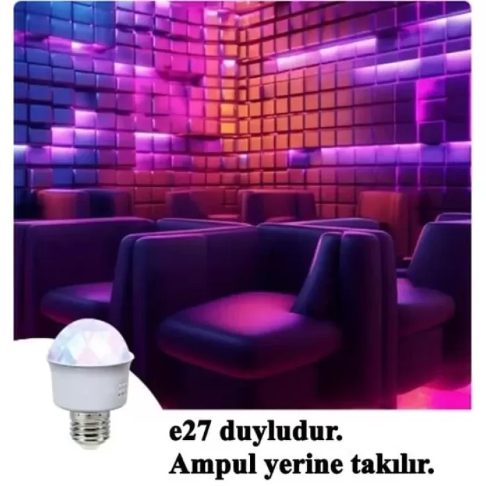 Egonex Mini Disco Ampulü, Led AC85-260V