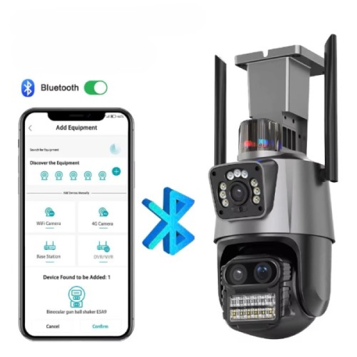 3 Lens Wi-Fi Güvenlik Kamerası