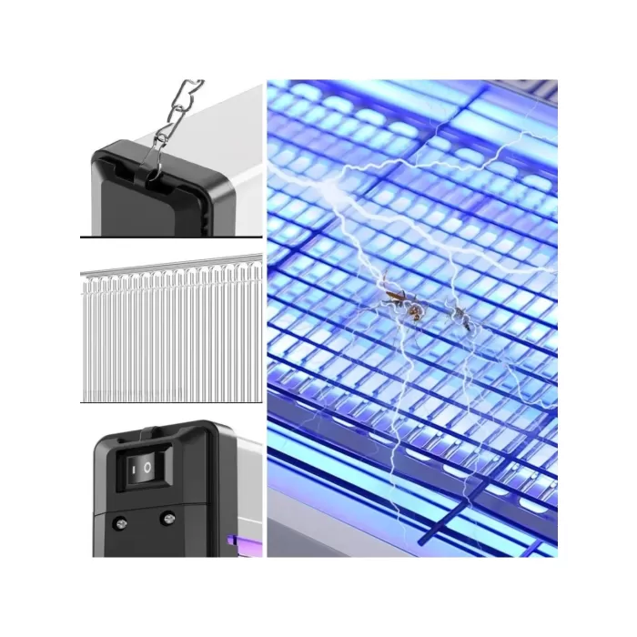 Masaüstü Veya Duvara Asılabilen 4w Sessiz Sinek Öldürücü Uv Mor Işıklı Makina