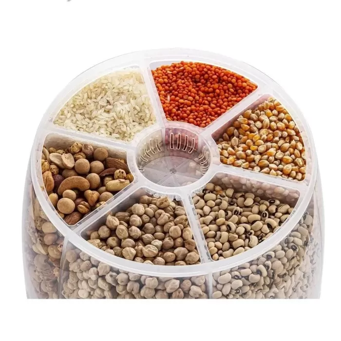 Kuru Gıda ve Bakliyat 6lı Erzak Saklama Kabı 6 Kg
