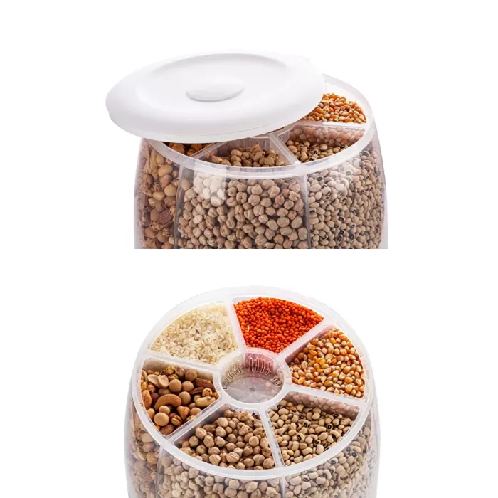 Kuru Gıda ve Bakliyat 6lı Erzak Saklama Kabı 6 Kg