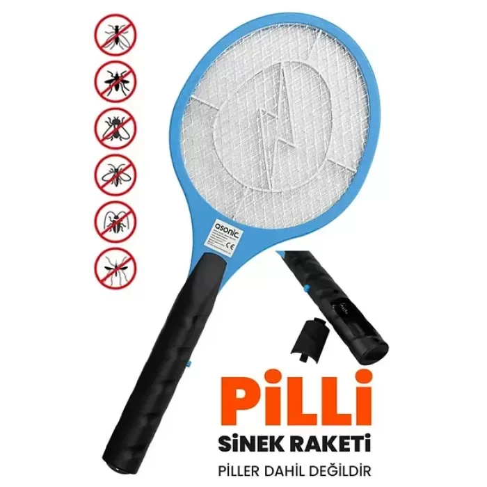 Kalem Pilli Raket Sinek Öldürücü Asonıc