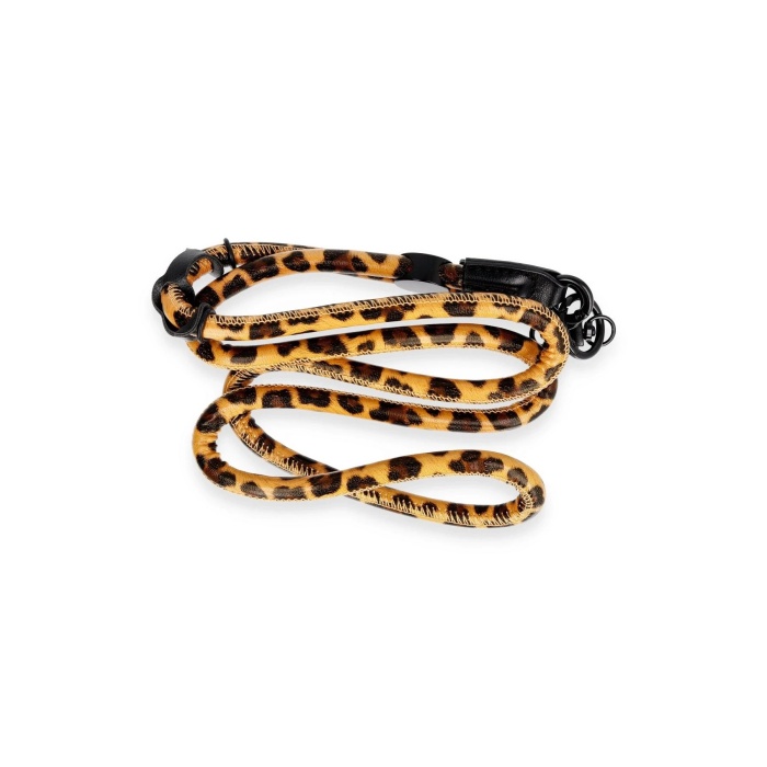 KYL06 JI Leopar Desenli Boyun Askısı - Turuncu