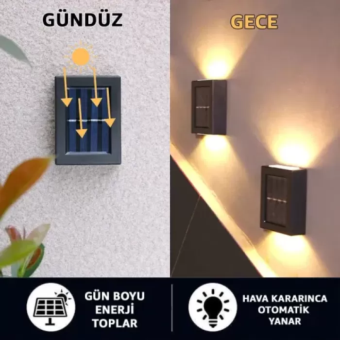 Solar 4 Ledli 11cm Duvar Aydınlatması