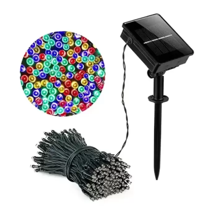 11m 100 LED Solar RGB Işık