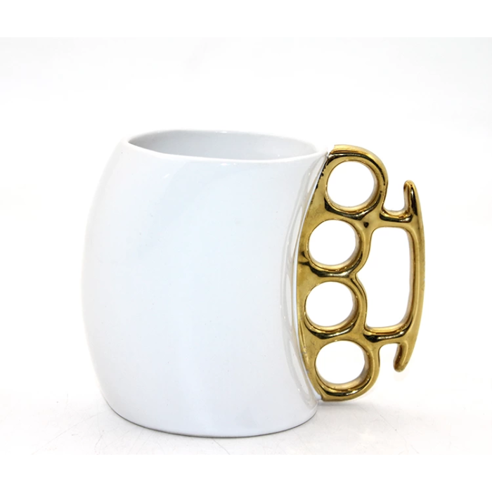 Porselen Muşta Tasarımlı Kupa Bardak  Alk2394a