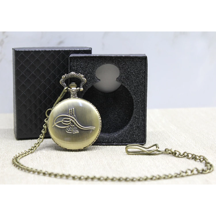 Özel Kutulu Osmanlı Tuğralı Köstekli Saat Alk3981