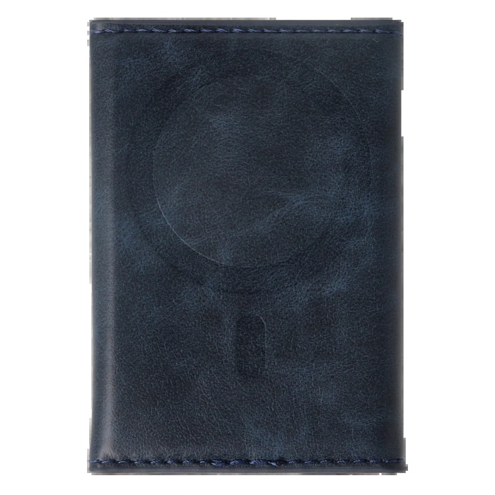 KYL06 Tema Magsafe Deri Kartlık - Lacivert