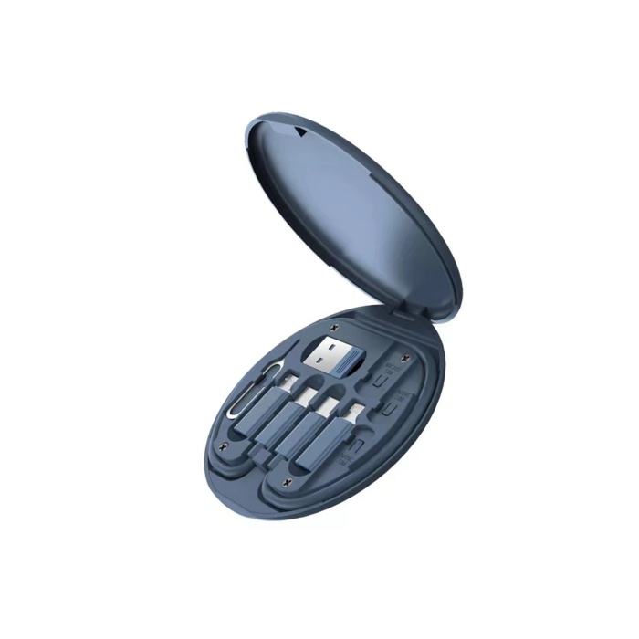 KYL06 SN06 3in1 Kablo ve Kart Düzenleyici - Mavi