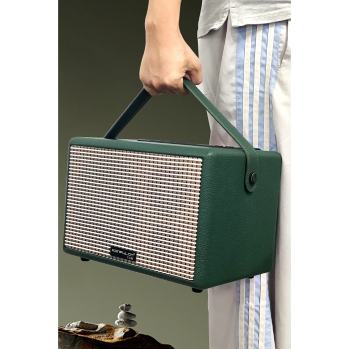 KYL06 F31 50W Sürücülü 2 Adet Mikrofonlu BT 5.2 Kablosuz Hoparlör - Siyah