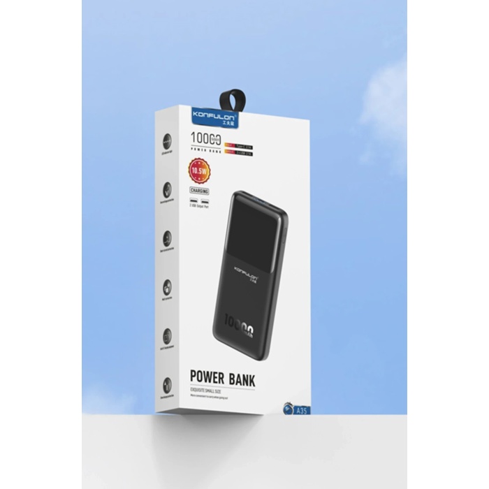 KYL06 A35 10.000 mAh 15W Mini Powerbank - Beyaz