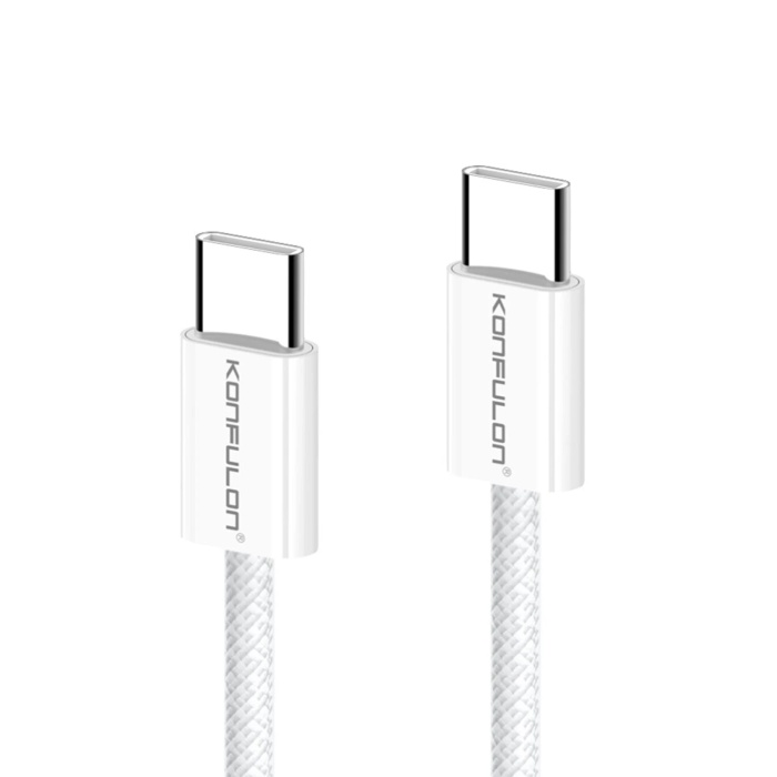 KYL06 DC82 1M 60W Type-C to Type-C PD Hızlı Şarj Kablo - Beyaz