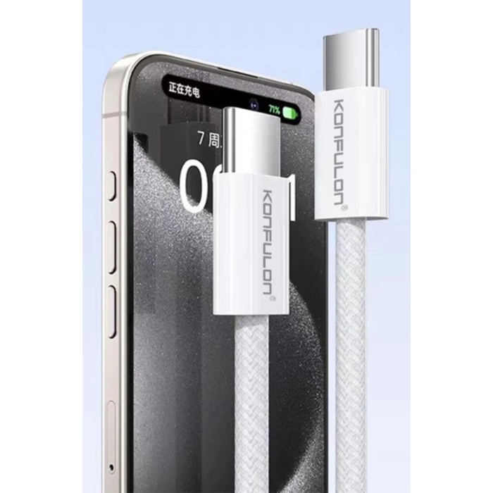 KYL06 DC82 1M 60W Type-C to Type-C PD Hızlı Şarj Kablo - Beyaz