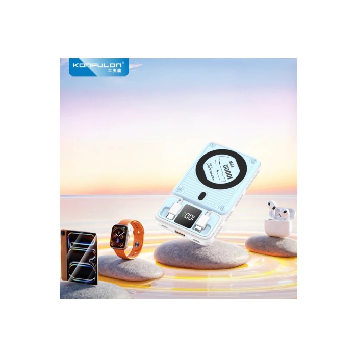 KYL06 M25W 10.000 mAh 20W PD Magsafe Powerbank - Mavi