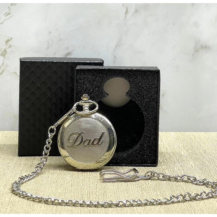 Özel Kutulu Dad (baba) Gümüş Köstekli Saat Alk4673