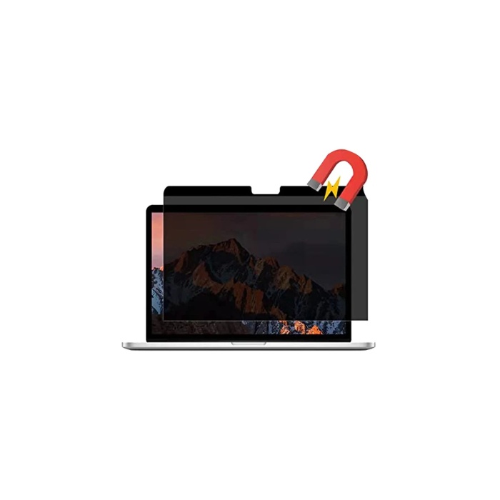 KYL06 Macbook Air 13.3 Macbook Manyetik Hayalet Ekran Koruyucu - Siyah