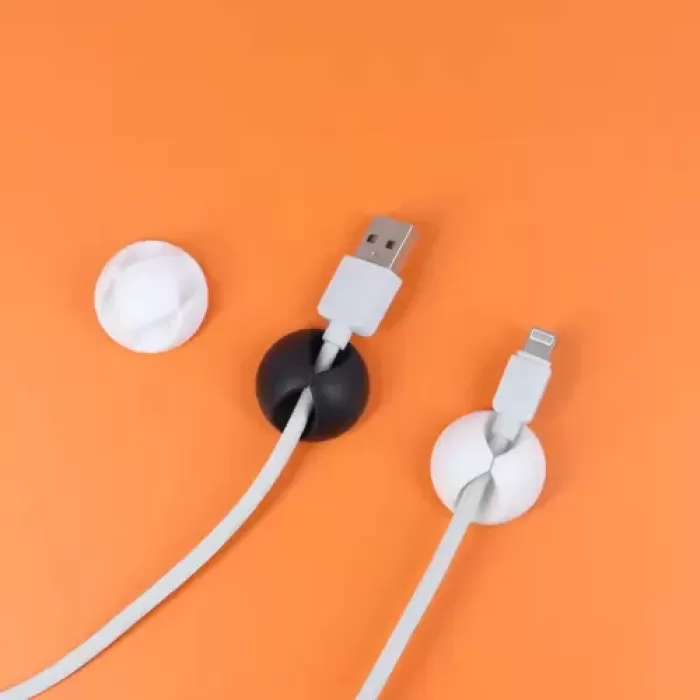 Yapışkanlı Kablo Sabitleyici Düzenleyici 6lı Renkli Paket