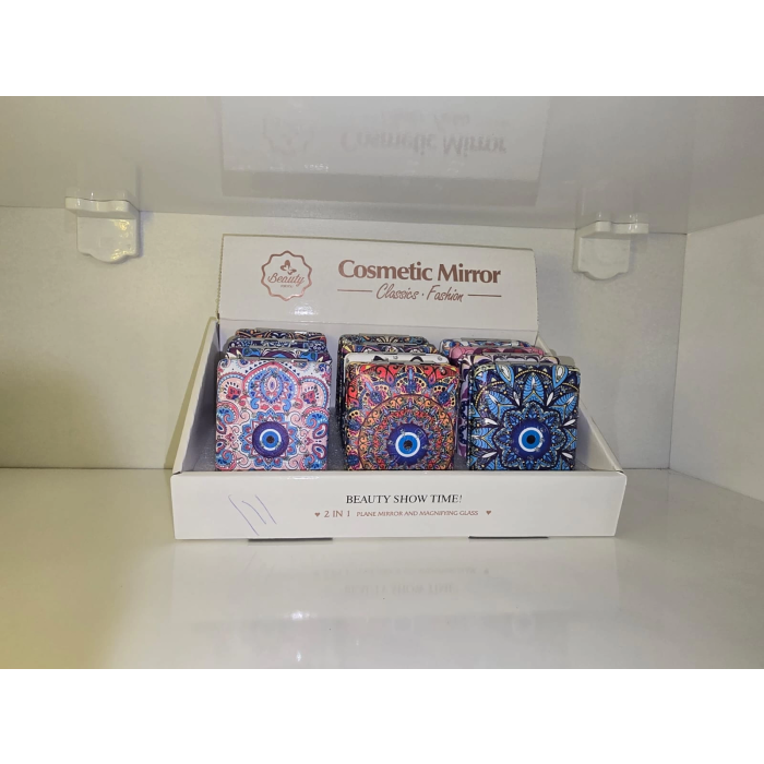 12li Büyüteçli Dikdörtgen Cep Aynası Mz-118