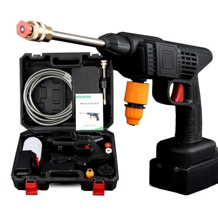 48v Şarjlı Çift Bataryalı Taşınabilir Basınçlı Oto Yıkama Bahçe Sulama Makinesi