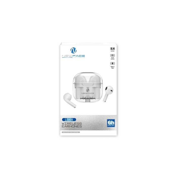 KYL06 LS-09 Bluetooth 5.3 TWS Kablosuz Airpods Kulaklık - Pembe