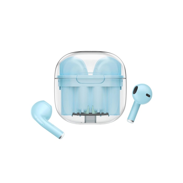 KYL06 LS-09 Bluetooth 5.3 TWS Kablosuz Airpods Kulaklık - Mavi
