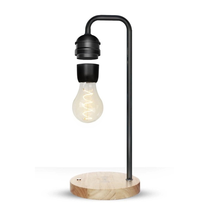 KYL06 XF01 Ampul Görünümlü Kablosuz Şarj Özellikli Gece Lambası - Siyah